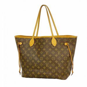 LOUIS VUITTON Brown Monogram Neverfull MM Tote Bag